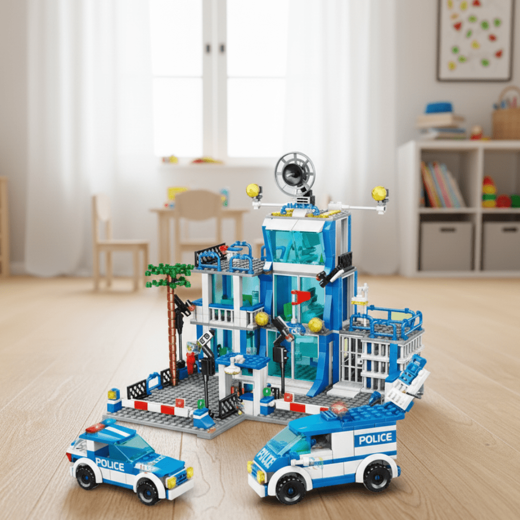 MetroGuard City Police Station With Officers And Accessories | Temsk
