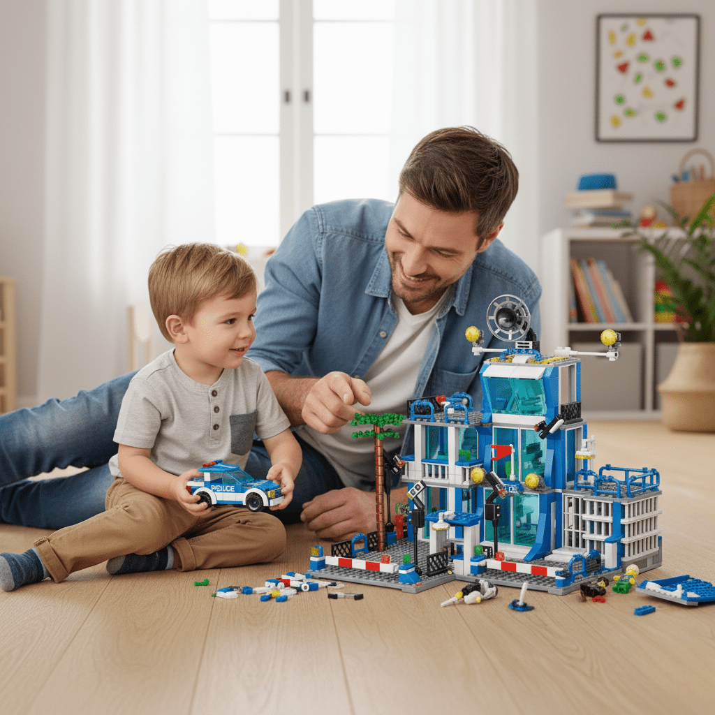 MetroGuard City Police Station With Officers And Accessories | Temsk
