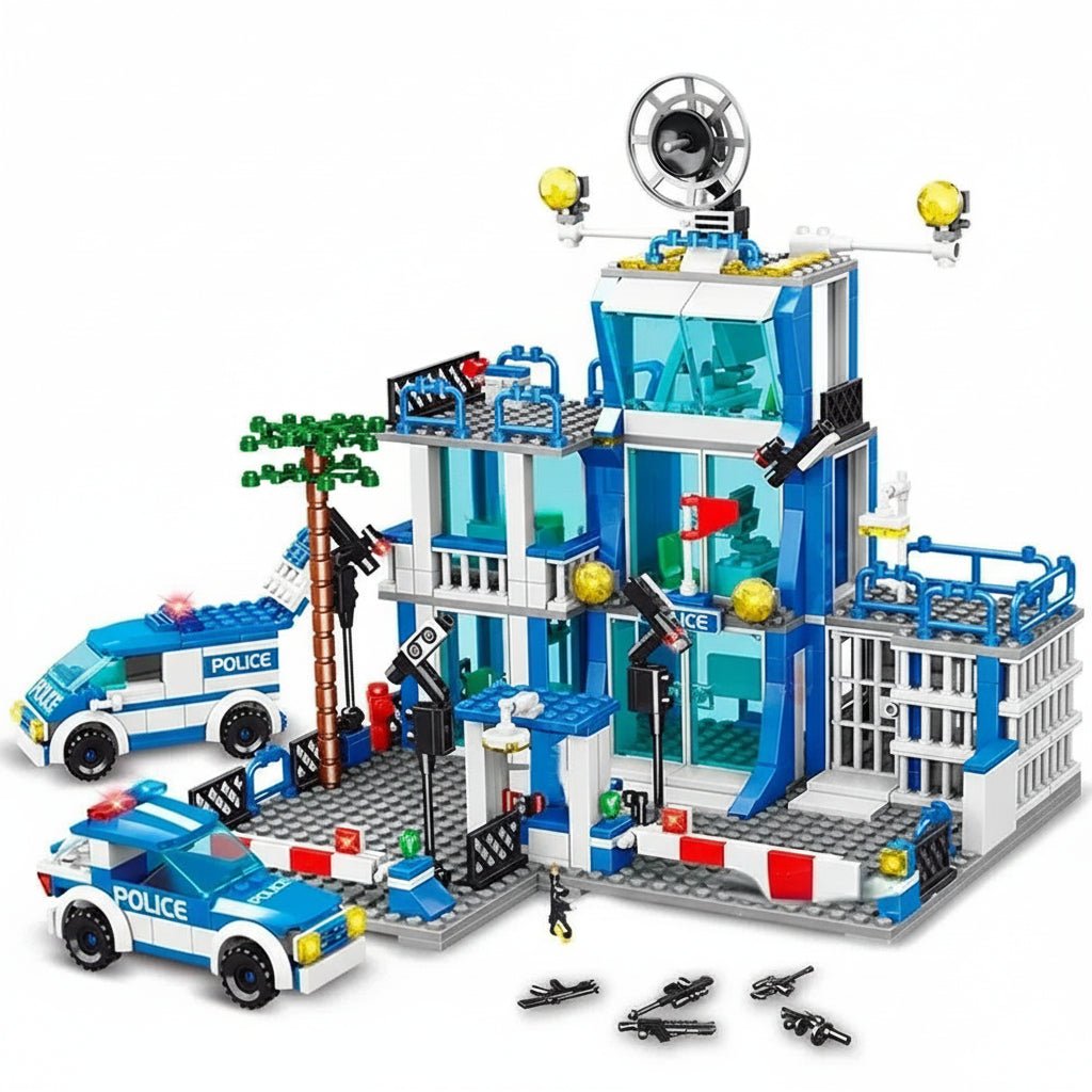 MetroGuard City Police Station With Officers And Accessories | Temsk