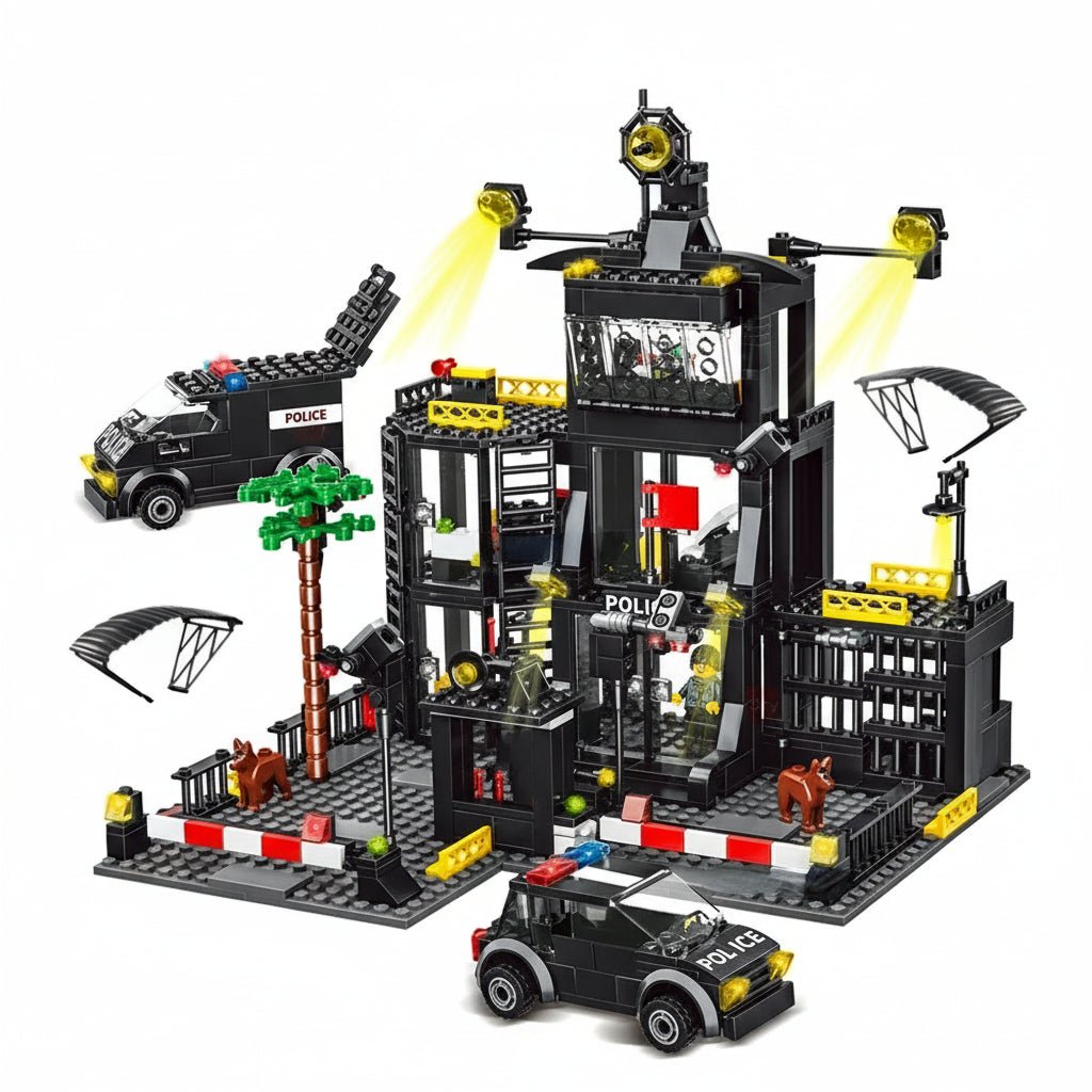 MetroGuard City Police Station With Officers And Accessories | Temsk