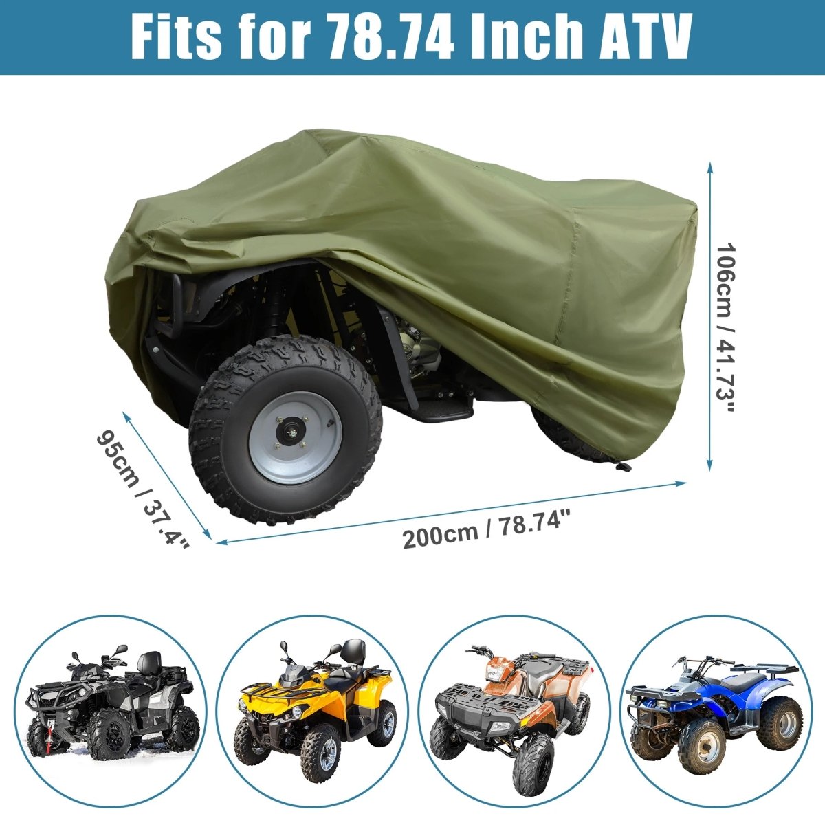 ApexGuard Weatherproof ATV Cover With UV Protection | Temsk