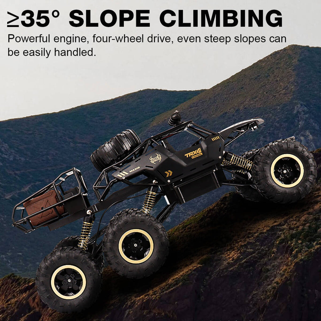 TerraBeast 6WD RC Monster Truck With LED Lights, 52 km/h Top Speed For Offroad Fun | Temsk