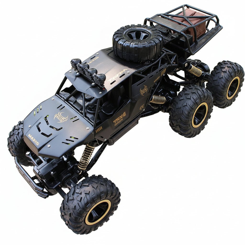 TerraBeast 6WD RC Monster Truck With LED Lights, 52 km/h Top Speed For Offroad Fun | Temsk