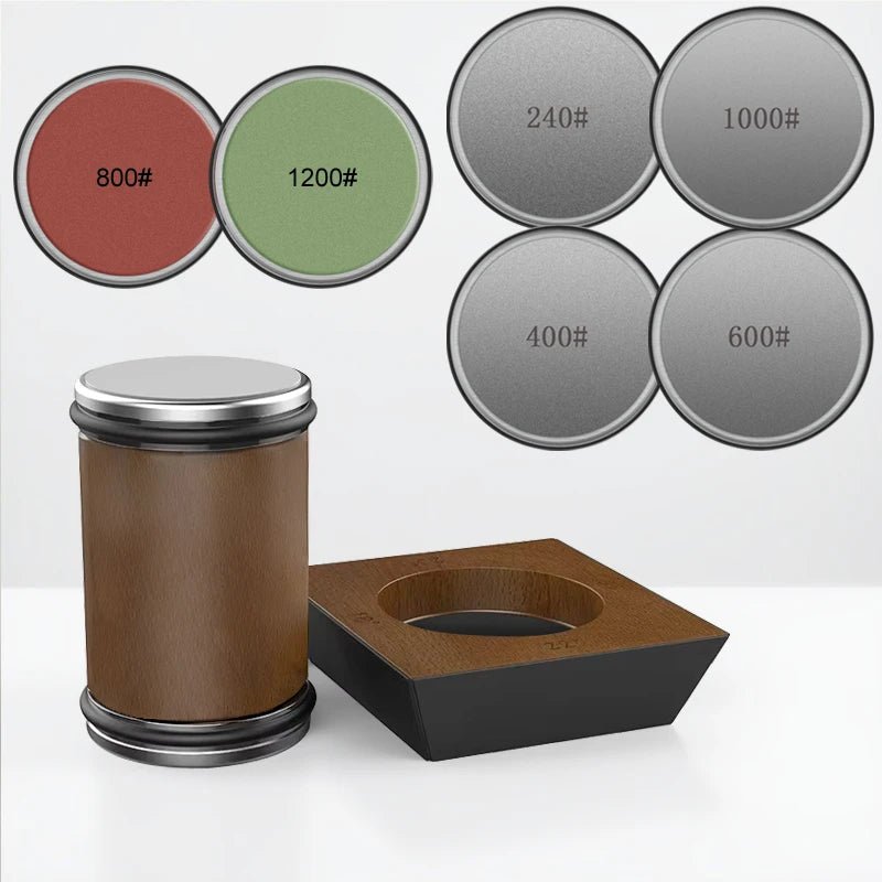 ApexSharp Rolling Knife Sharpener Set With Diamond Grinder And Wooden Platform | Temsk