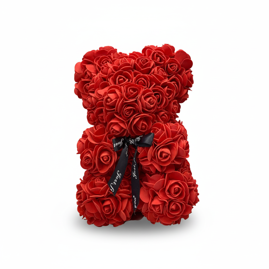 Lovely Foam Rose Teddy Bear Gift For Romantic Home Decor | Temsk