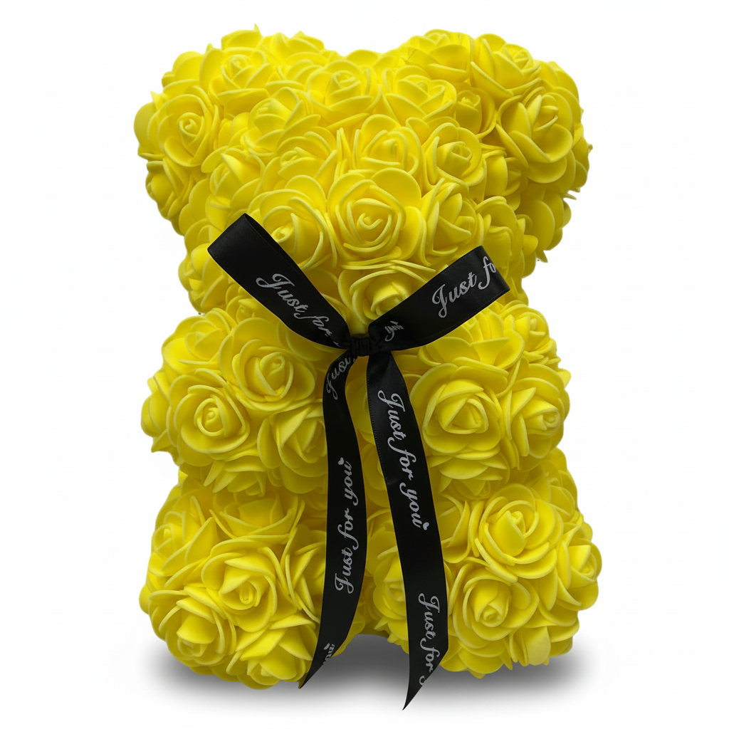 Lovely Foam Rose Teddy Bear Gift For Romantic Home Decor | Temsk