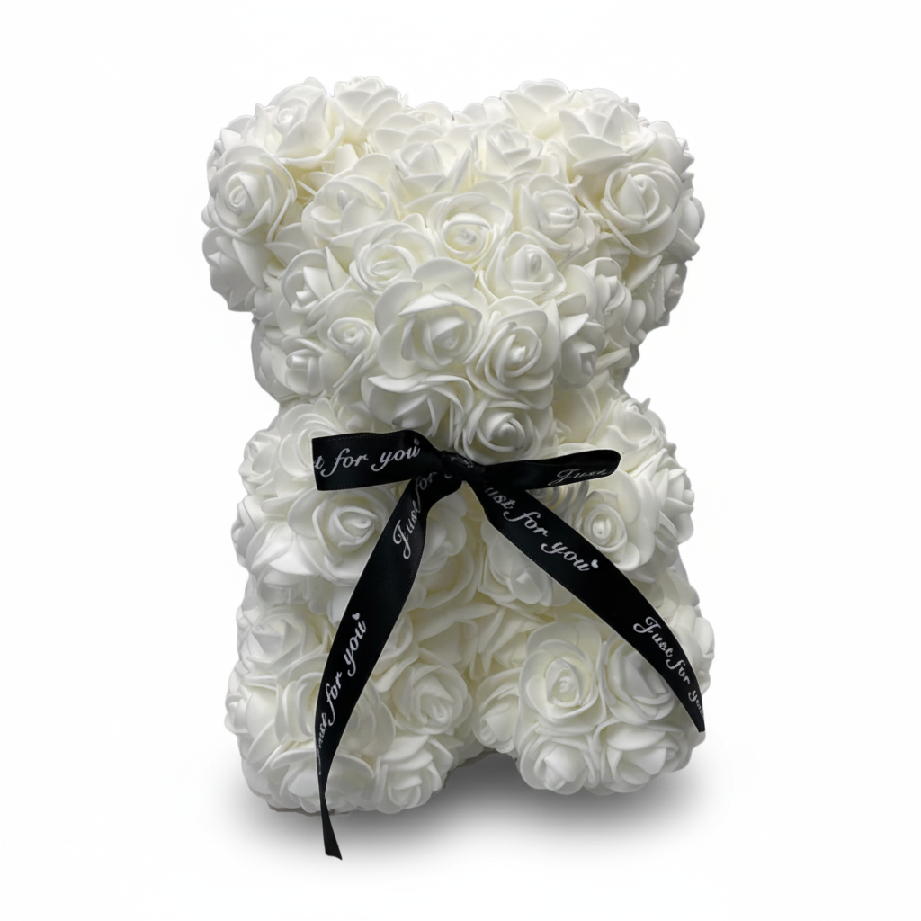 Lovely Foam Rose Teddy Bear Gift For Romantic Home Decor | Temsk