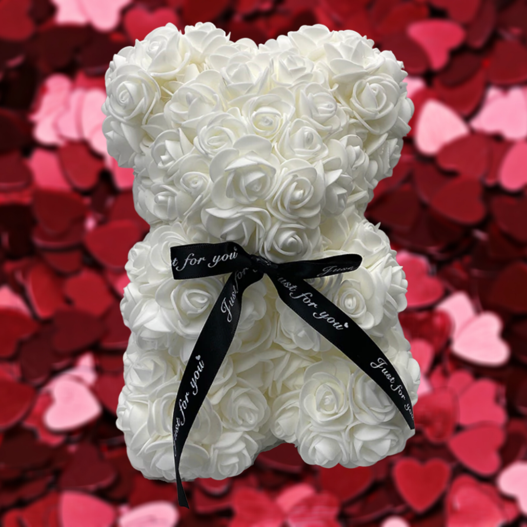 Lovely Foam Rose Teddy Bear Gift For Romantic Home Decor | Temsk