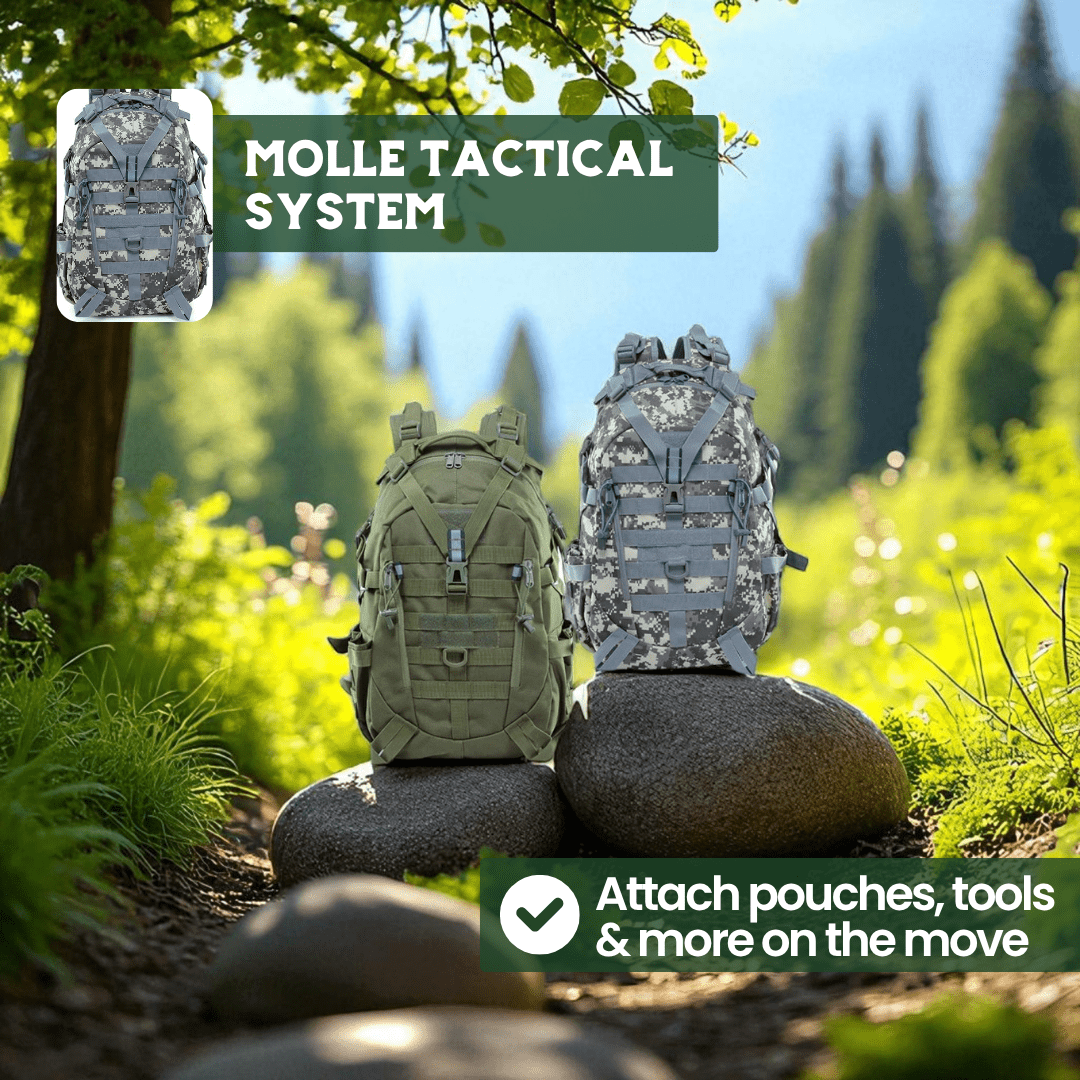NovaGuard 40L Tactical Backpack Outdoor Rucksack With Waterproof Military Quality | Temsk