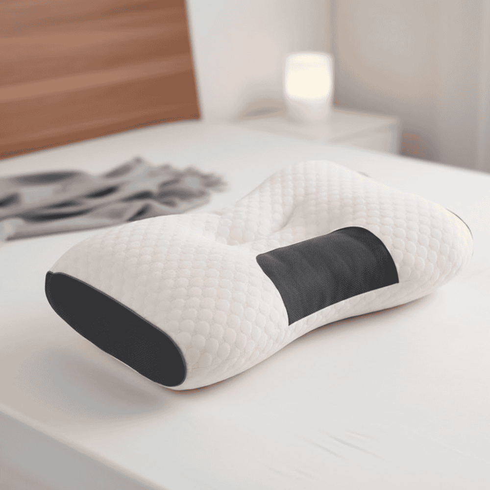 SpineEase Ergonomic Orthopedic Pillow For Neck And Back Support | Temsk
