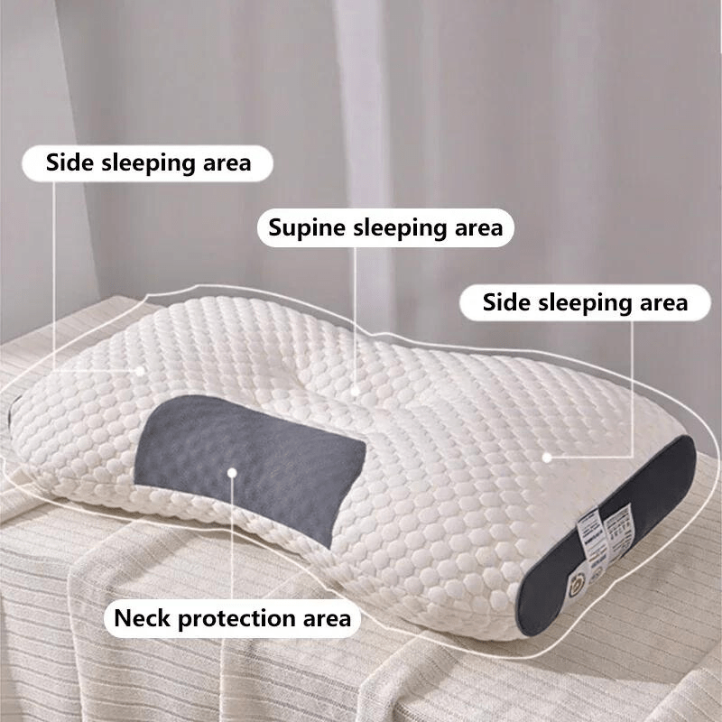 SpineEase Ergonomic Orthopedic Pillow For Neck And Back Support | Temsk