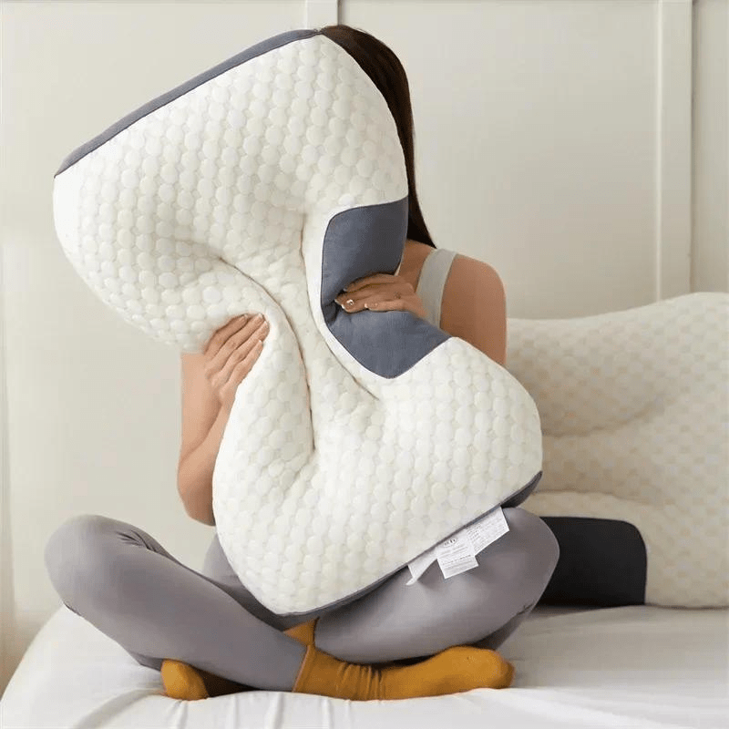 SpineEase Ergonomic Orthopedic Pillow For Neck And Back Support | Temsk