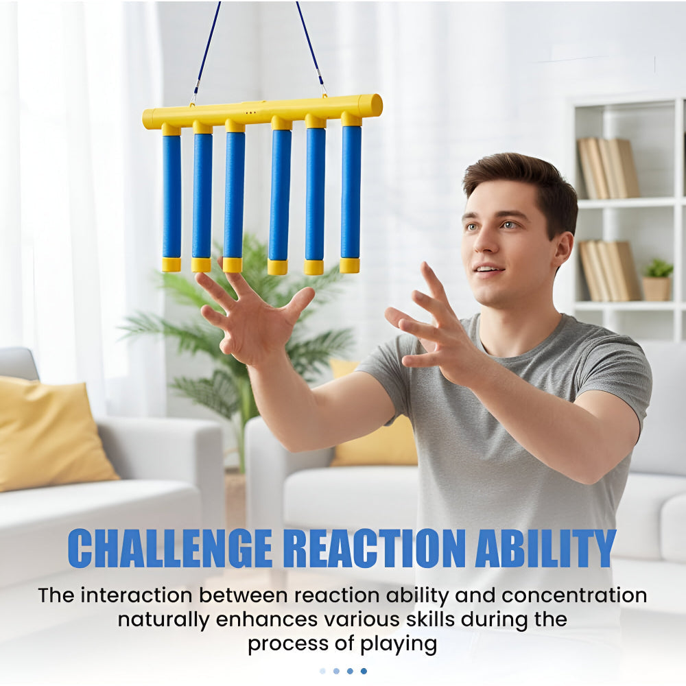 Falling Stick Reflex Challenge For Kids Indoor Play Sessions | Temsk