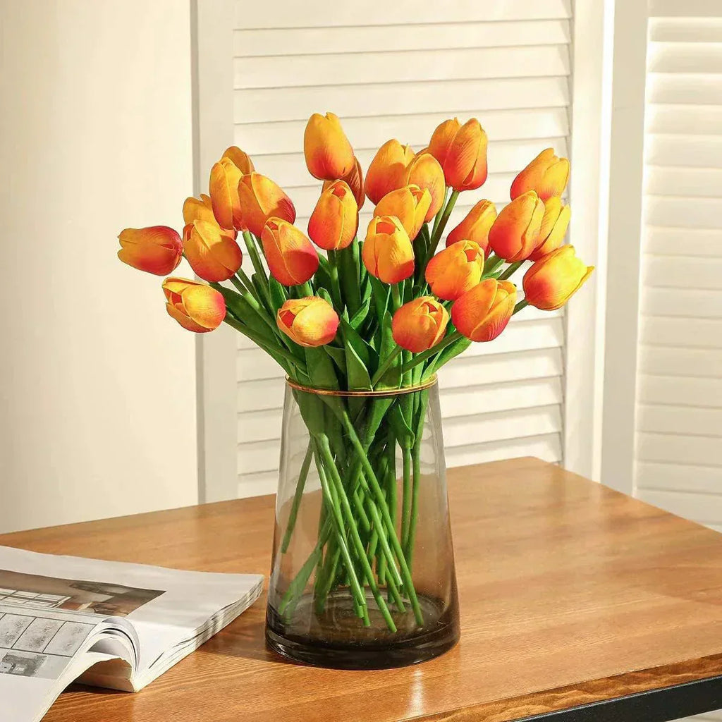 Velora Real Touch Artificial Tulips For Elegant Decoration | Temsk