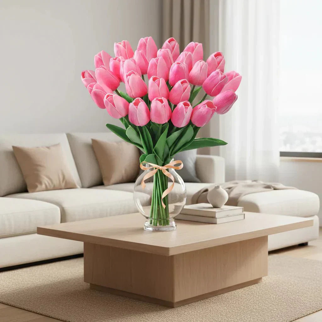 Velora Real Touch Artificial Tulips For Elegant Decoration | Temsk