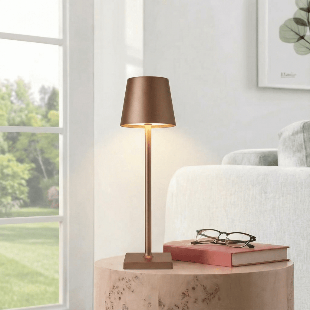 Dobíjecí LED stolní lampa s dotykovým ovládáním, stmívatelná, výška 15 palců | Temsk