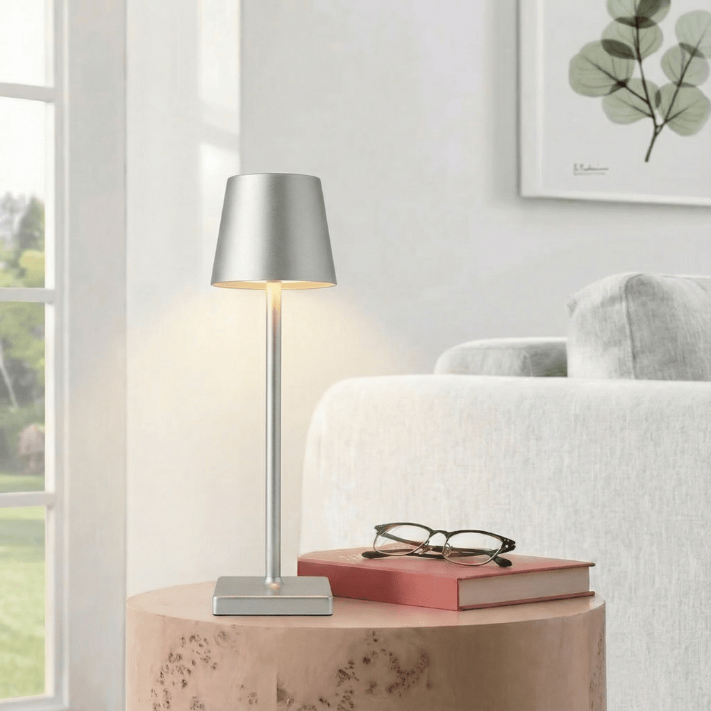Dobíjecí LED stolní lampa s dotykovým ovládáním, stmívatelná, výška 15 palců | Temsk