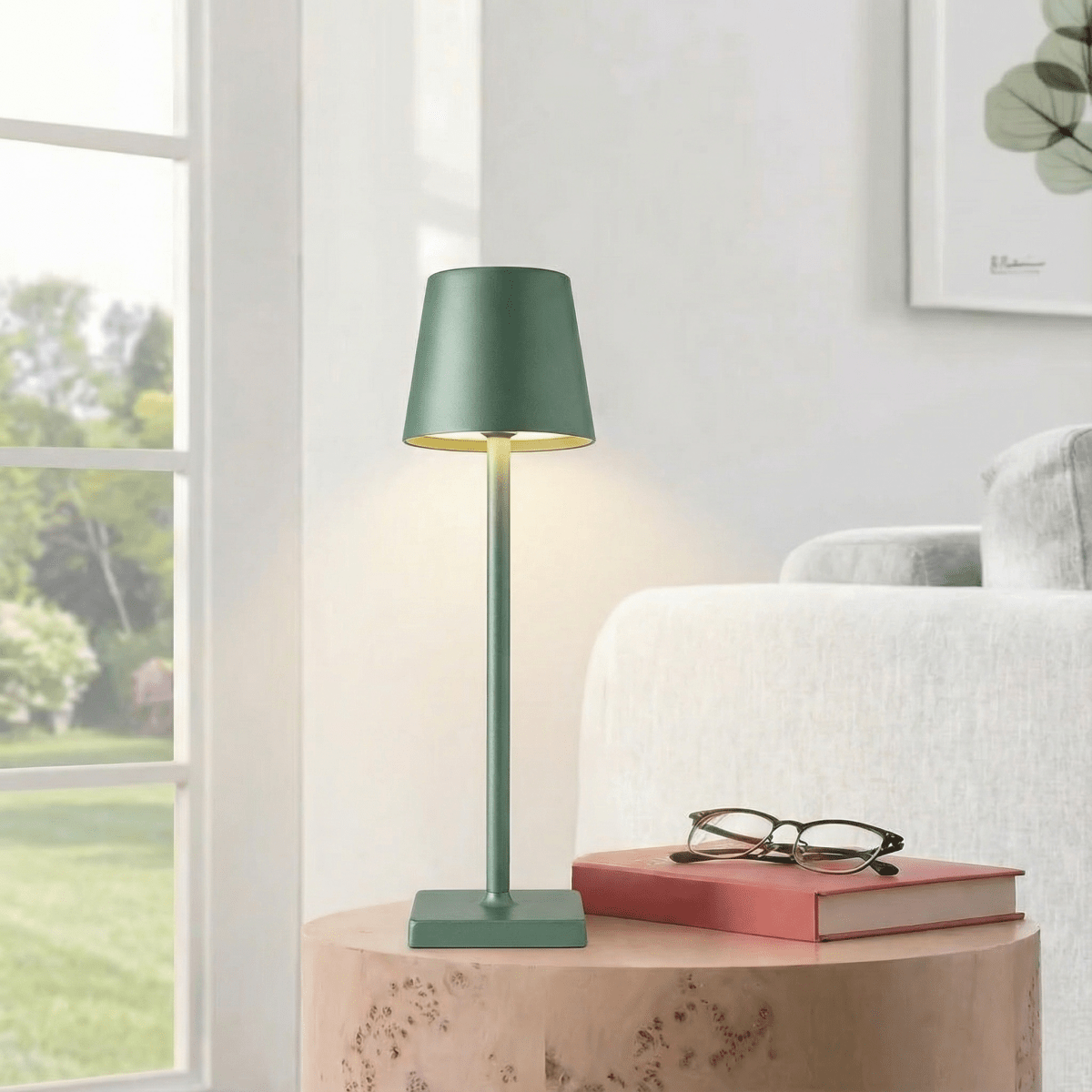 Dobíjecí LED stolní lampa s dotykovým ovládáním, stmívatelná, výška 15 palců | Temsk