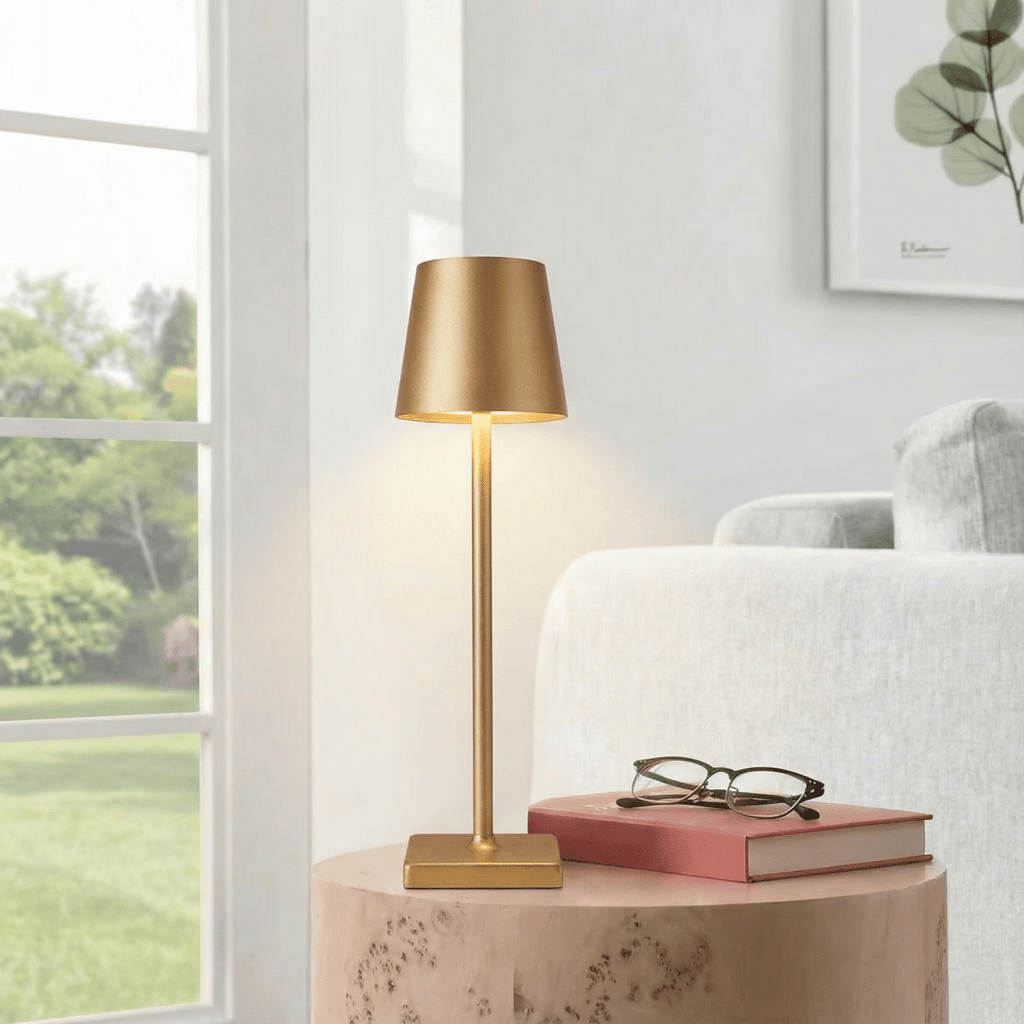 Dobíjecí LED stolní lampa s dotykovým ovládáním, stmívatelná, výška 15 palců | Temsk