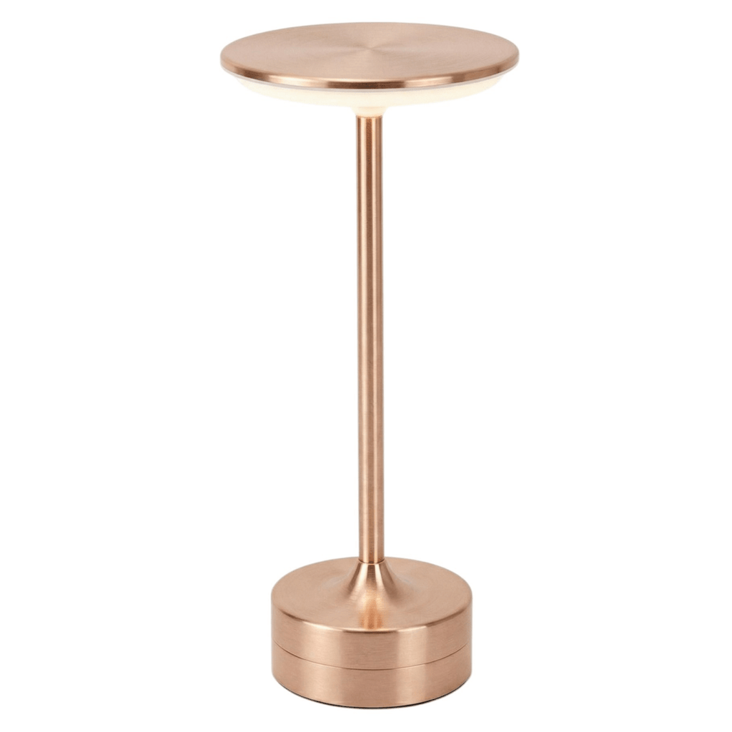 Cordless Rechargeable LED Table Lamp With Touch Control Chrome Finish | Temsk