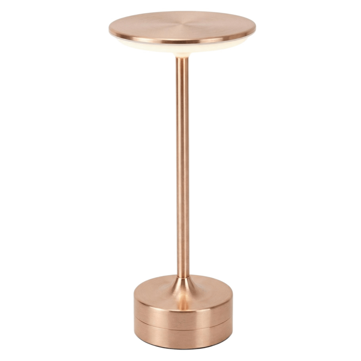 Cordless Rechargeable LED Table Lamp With Touch Control Chrome Finish | Temsk