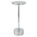 Cordless Rechargeable LED Table Lamp With Touch Control Chrome Finish | Temsk