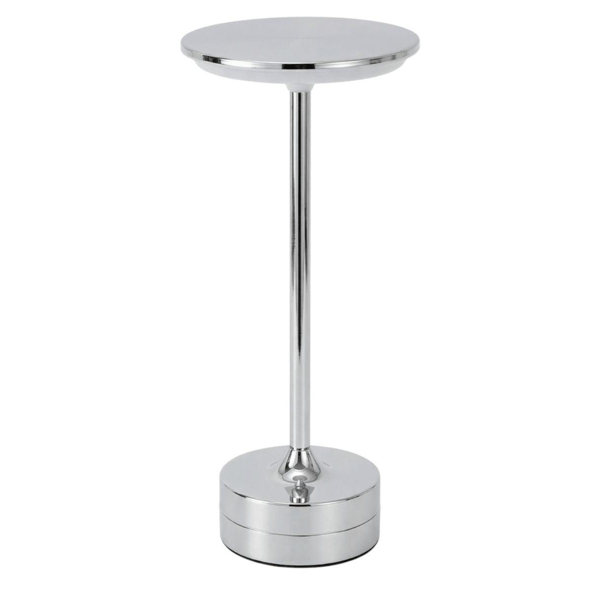 Cordless Rechargeable LED Table Lamp With Touch Control Chrome Finish | Temsk