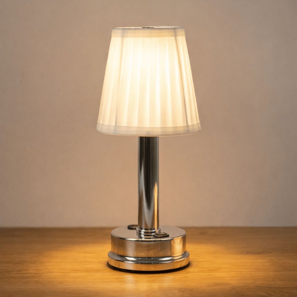 Modern Design Rechargeable LED Table Lamp, 12-Inch Height | Temsk