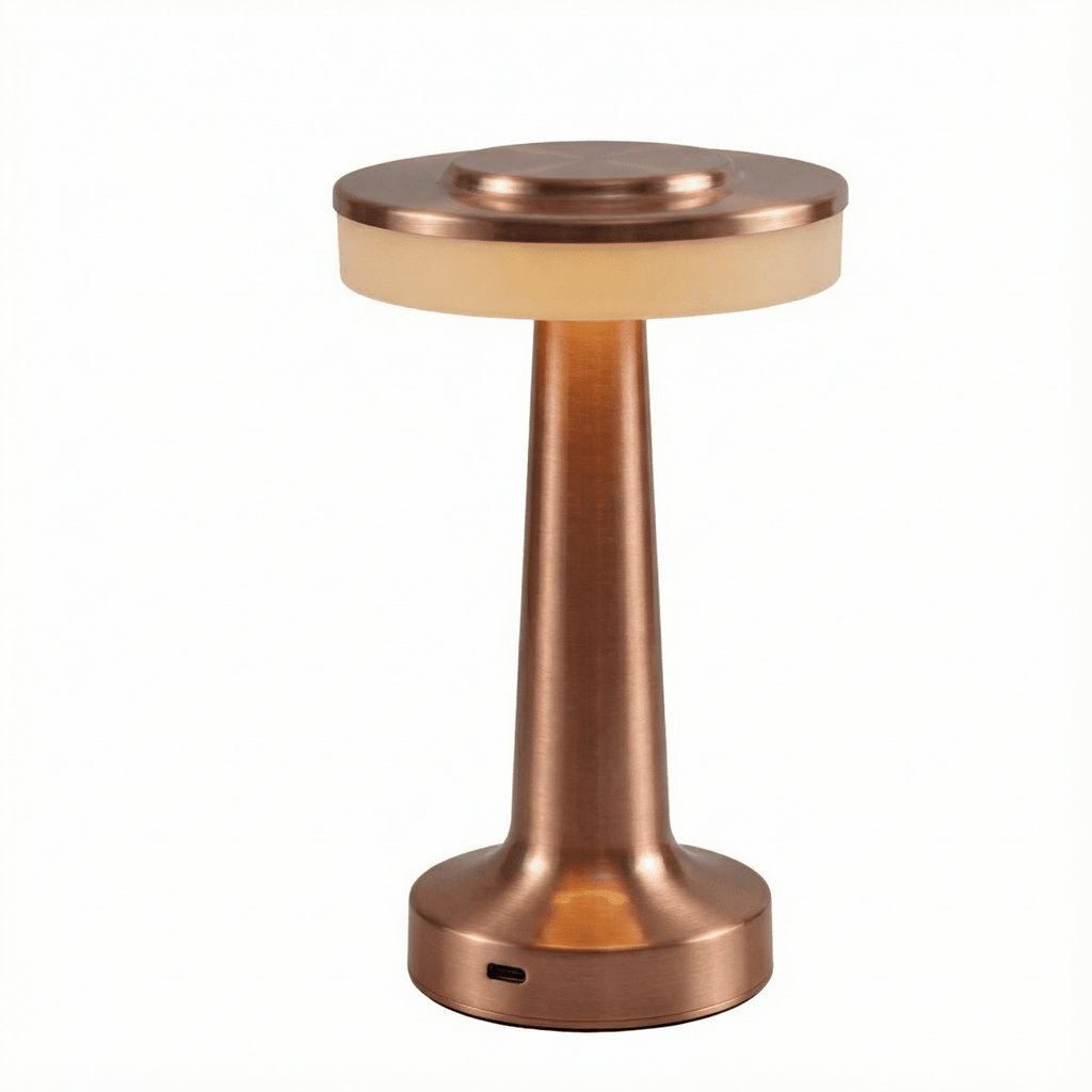 LED Rechargeable Table Lamp With Touch Control And Metal Design | Temsk