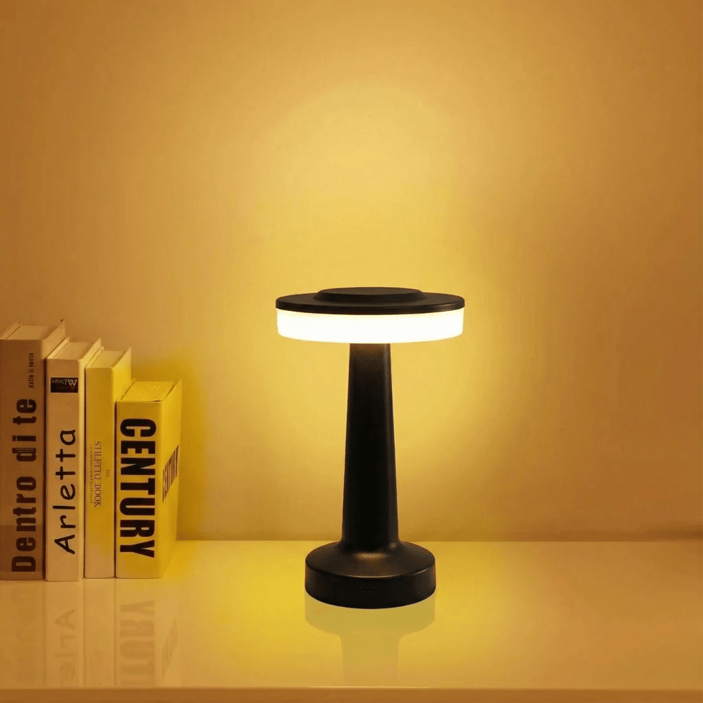 LED Rechargeable Table Lamp With Touch Control And Metal Design | Temsk