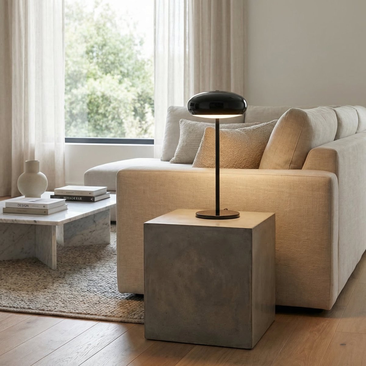 Rechargeable LED Table Lamp With USB Charging And 15 Inches Tall | Temsk