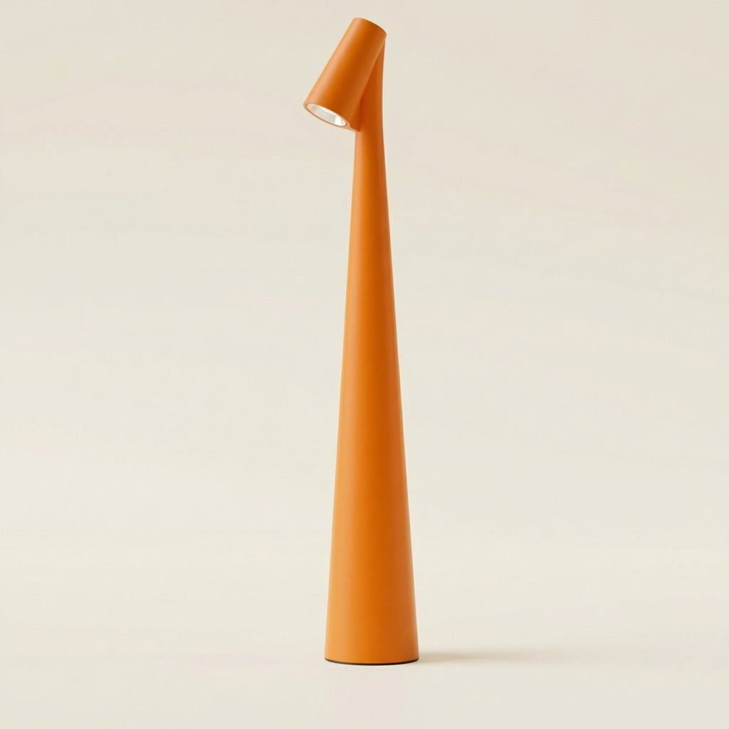 Rechargeable Cone LED Table Lamp With Touch Control 12 Inches Tall | Temsk