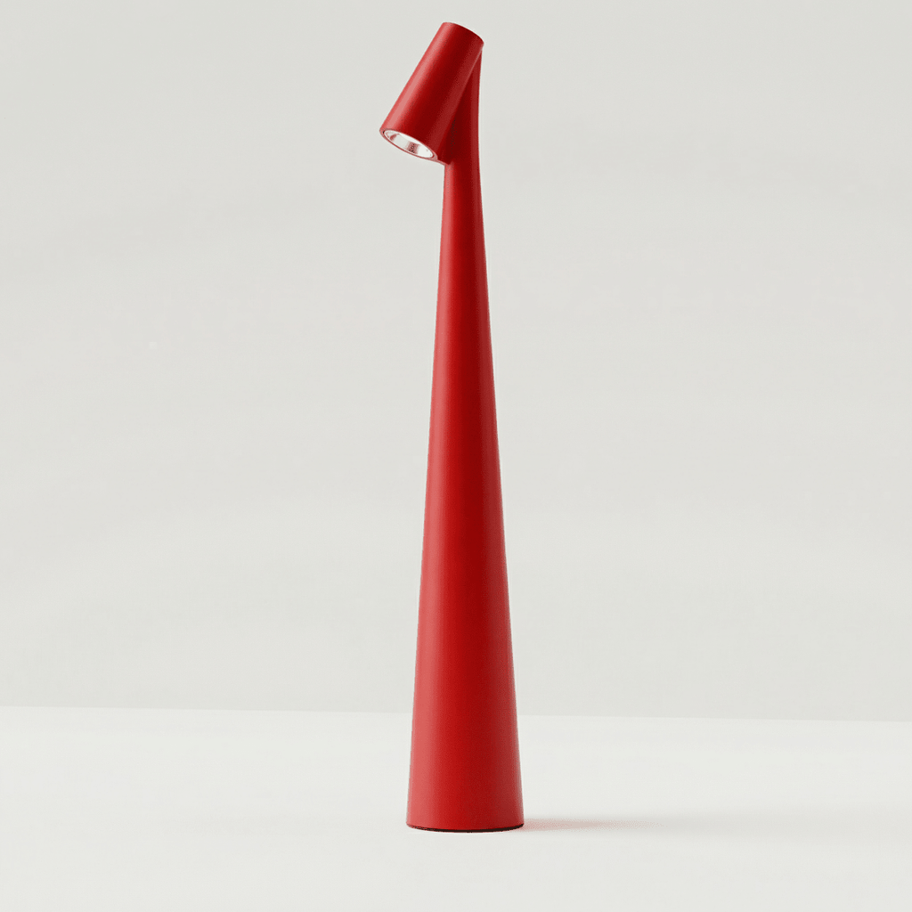 Rechargeable Cone LED Table Lamp With Touch Control 12 Inches Tall | Temsk
