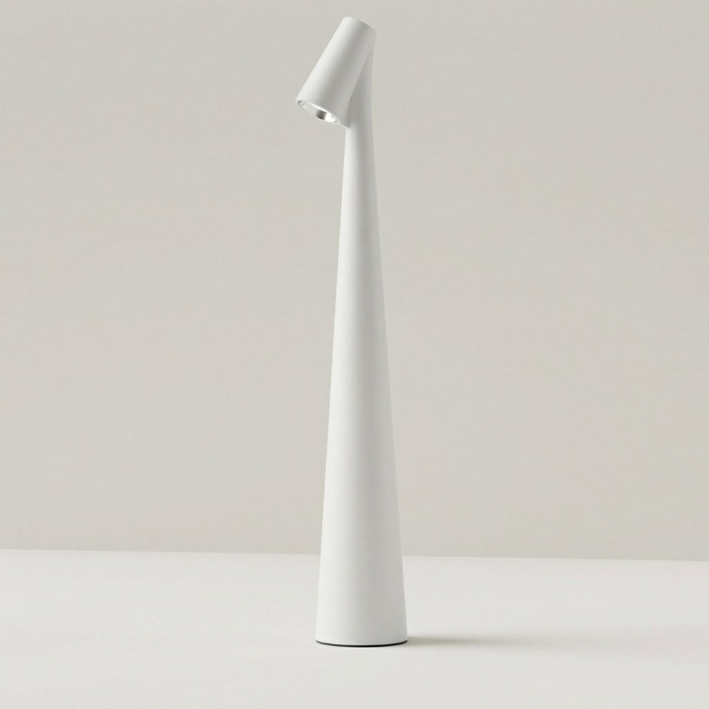 Rechargeable Cone LED Table Lamp With Touch Control 12 Inches Tall | Temsk