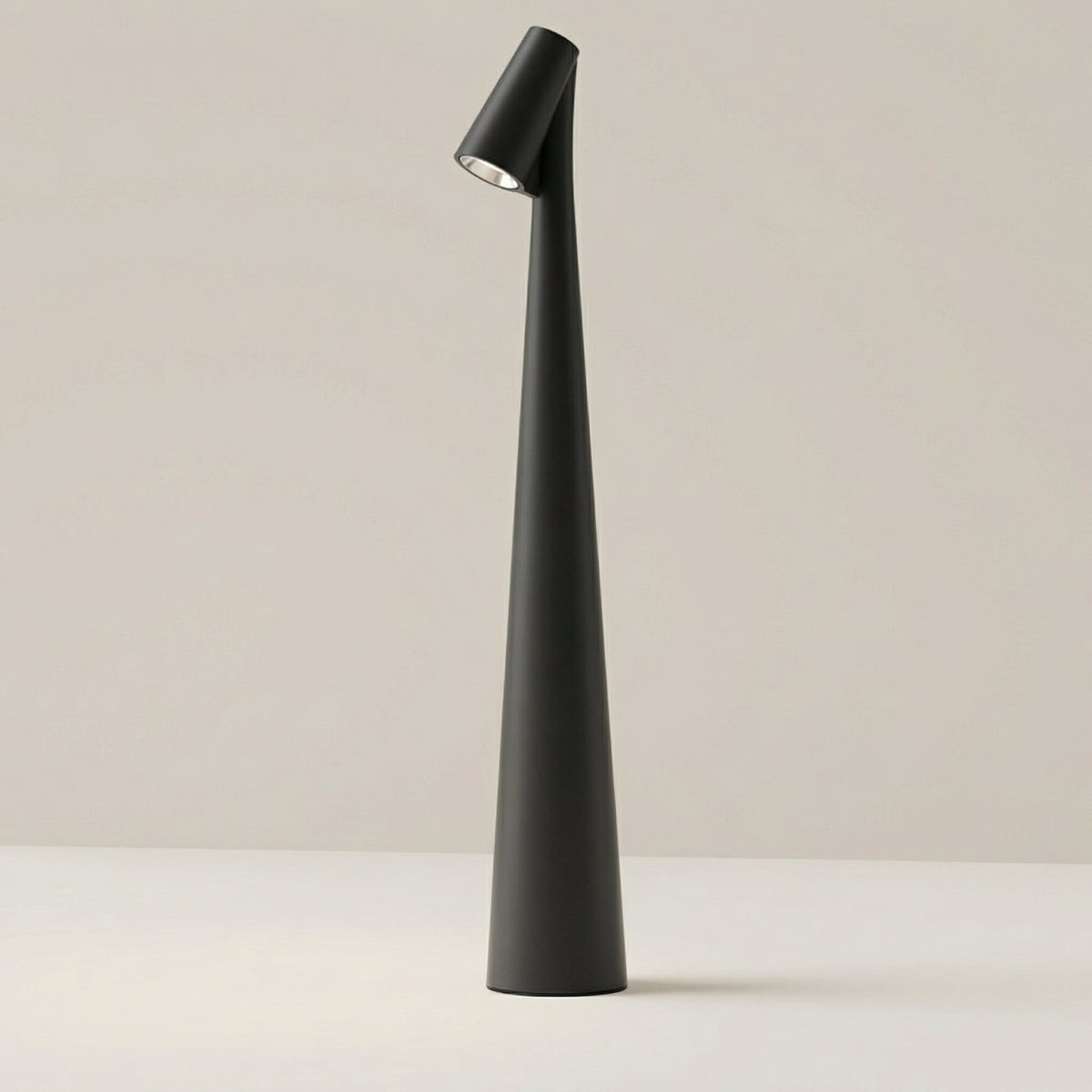 Rechargeable Cone LED Table Lamp With Touch Control 12 Inches Tall | Temsk