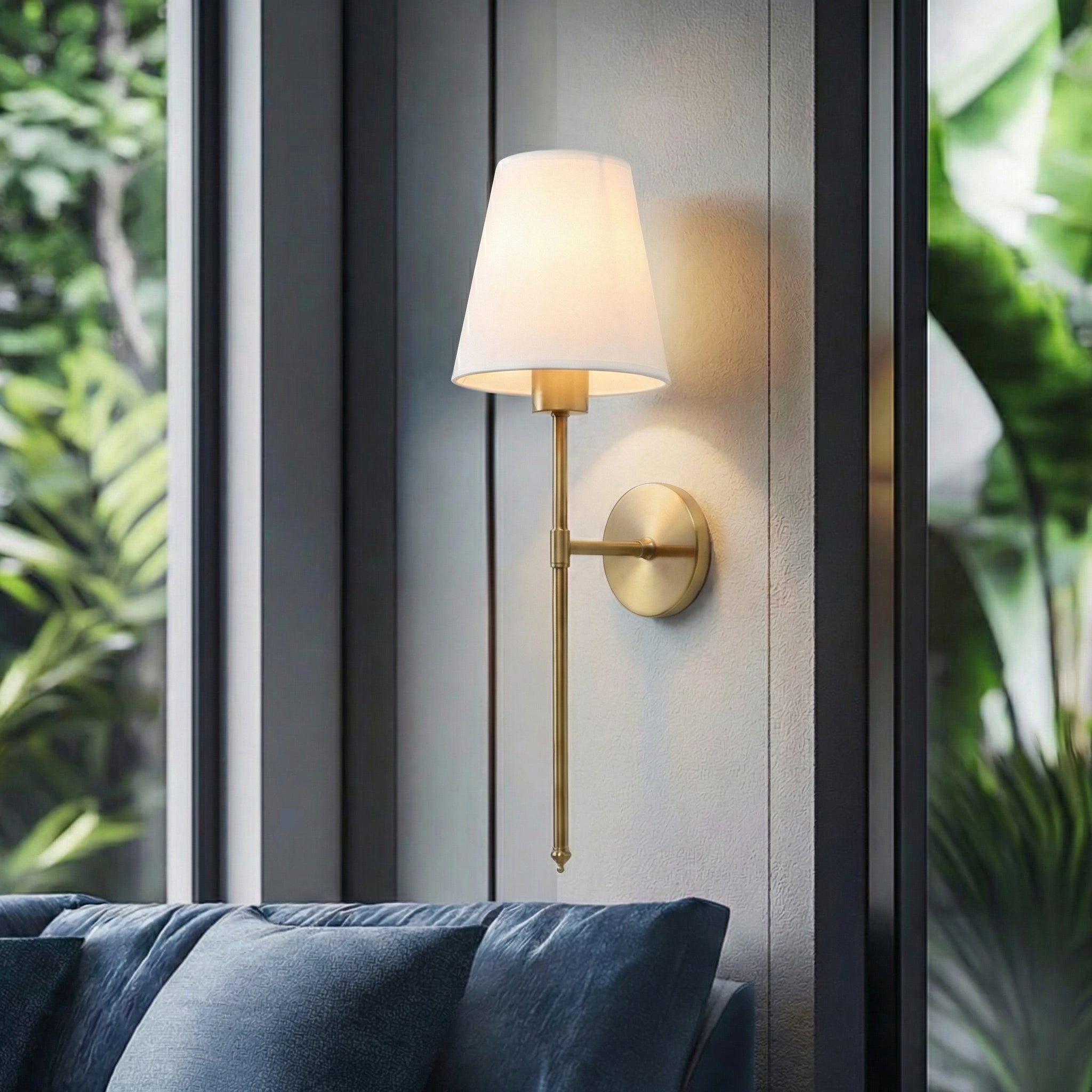 Rechargeable Wall Lamp With Modern Design And Metal Construction 12 Inches | Temsk