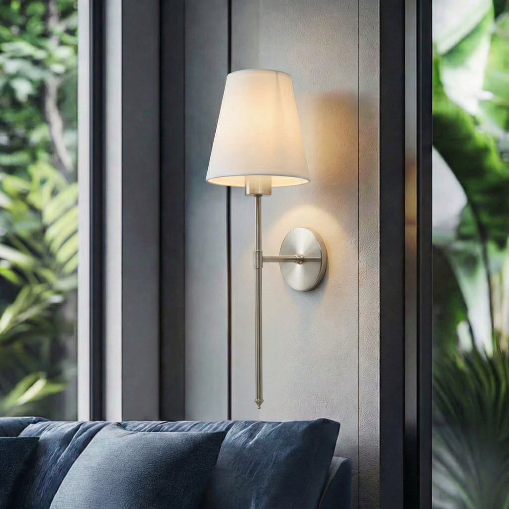 Rechargeable Wall Lamp With Modern Design And Metal Construction 12 Inches | Temsk
