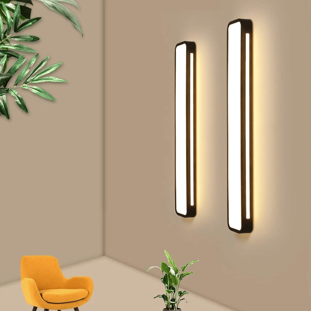 Rectangular LED Flush Mount Ceiling Light, Modern Design, 24 By 12 Inches | Temsk