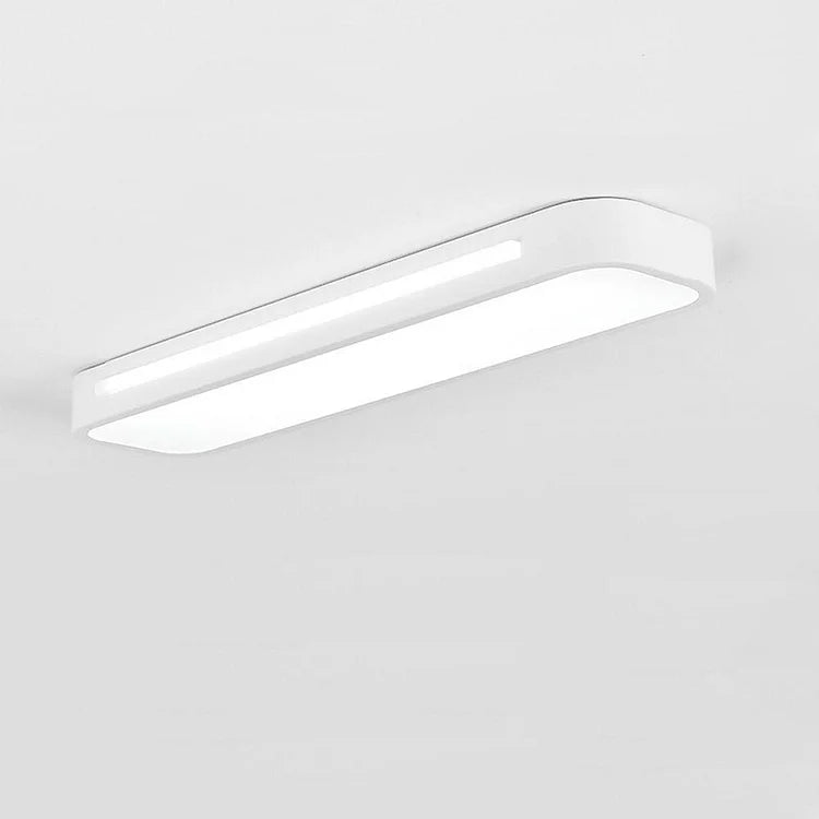 Rectangular LED Flush Mount Ceiling Light, Modern Design, 24 By 12 Inches | Temsk