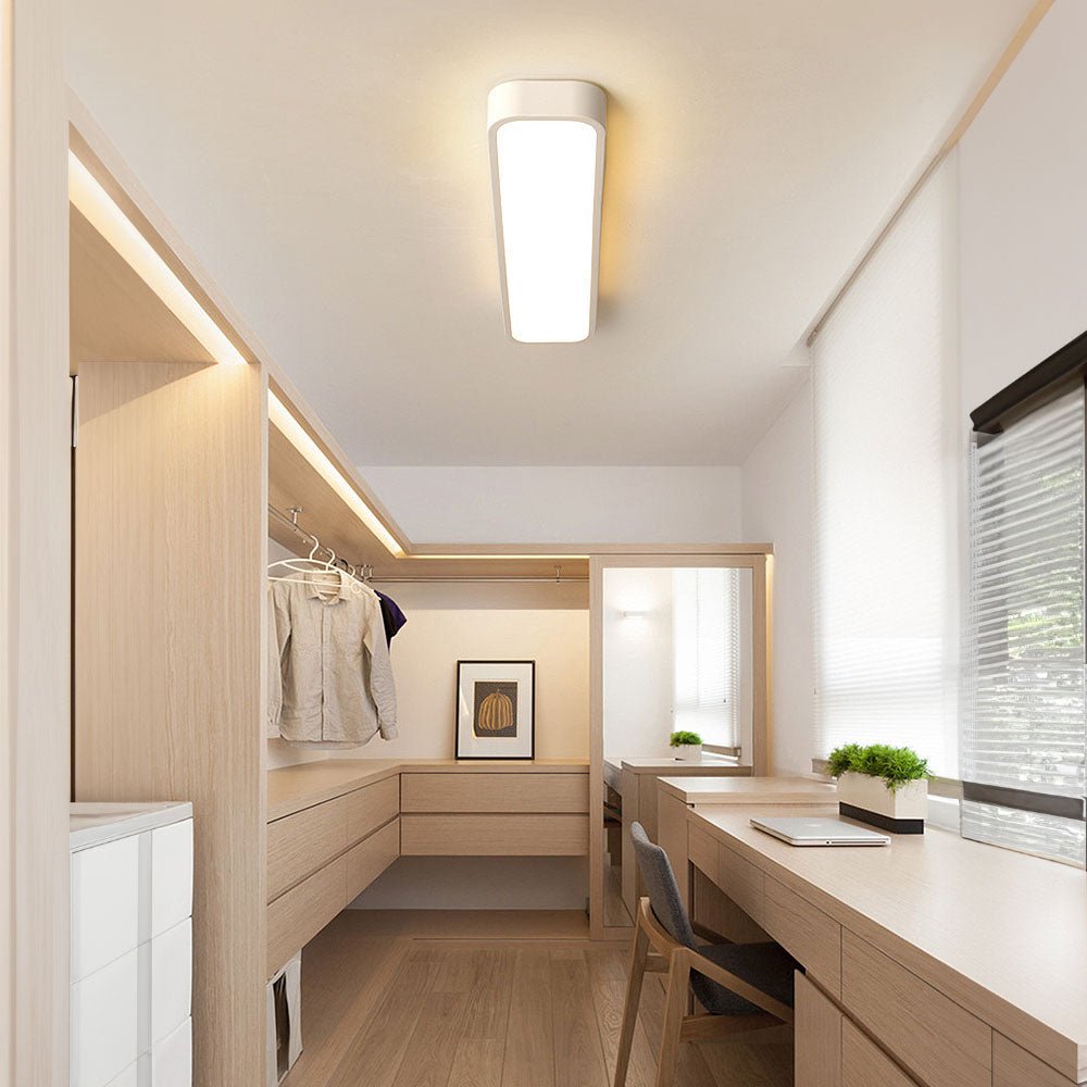 Rectangular LED Flush Mount Ceiling Light, Modern Design, 24 By 12 Inches | Temsk