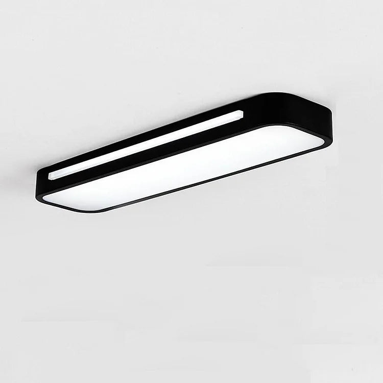 Rectangular LED Flush Mount Ceiling Light, Modern Design, 24 By 12 Inches | Temsk