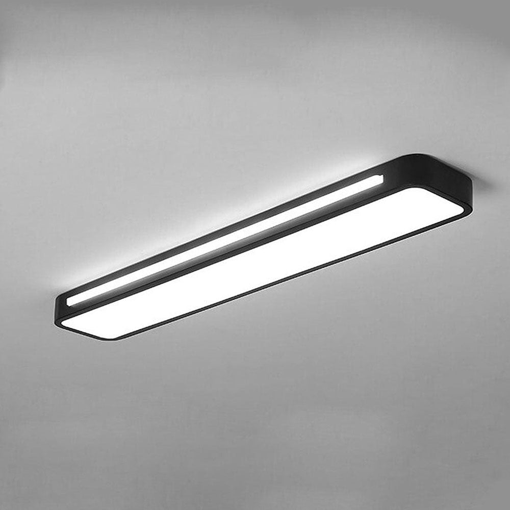 Rectangular LED Flush Mount Ceiling Light, Modern Design, 24 By 12 Inches | Temsk
