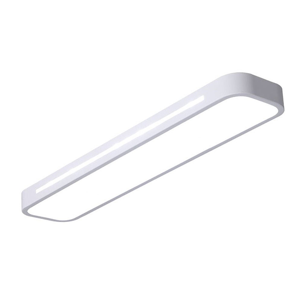 Rectangular LED Flush Mount Ceiling Light, Modern Design, 24 By 12 Inches | Temsk