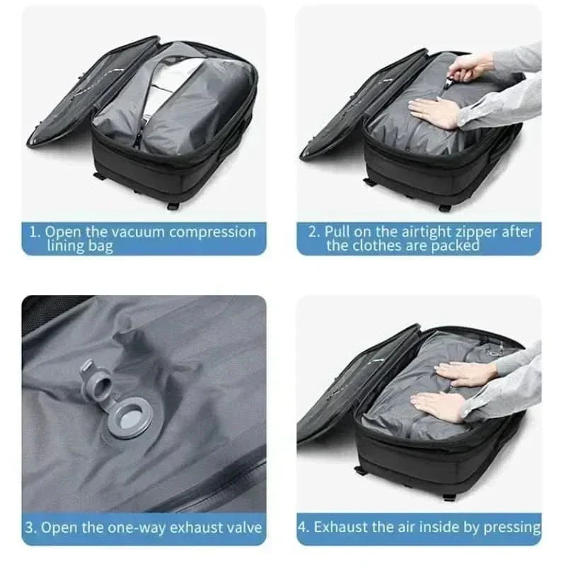 AeroTrail faltbarer Laptop-Rucksack für kompaktes Reisen | Temsk