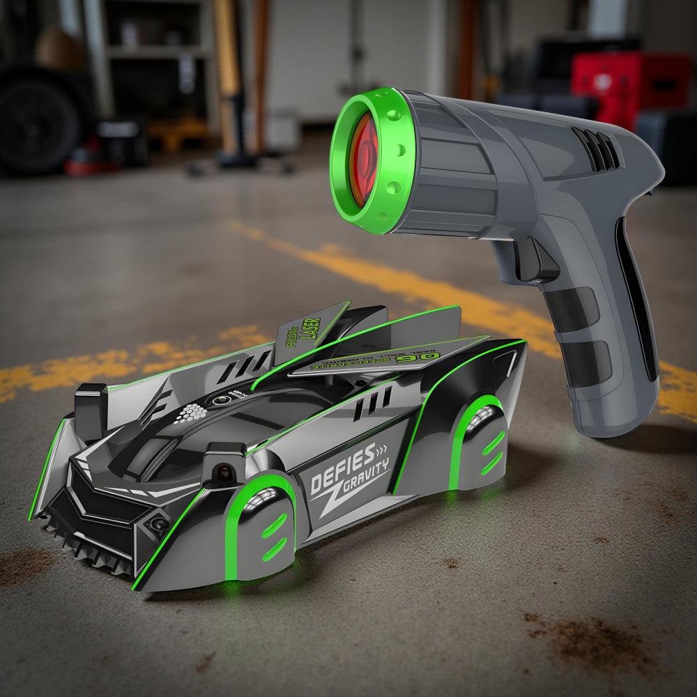 Laser Guided Wall Climbing RC Car For Kids Ceiling Racing Toy | Temsk
