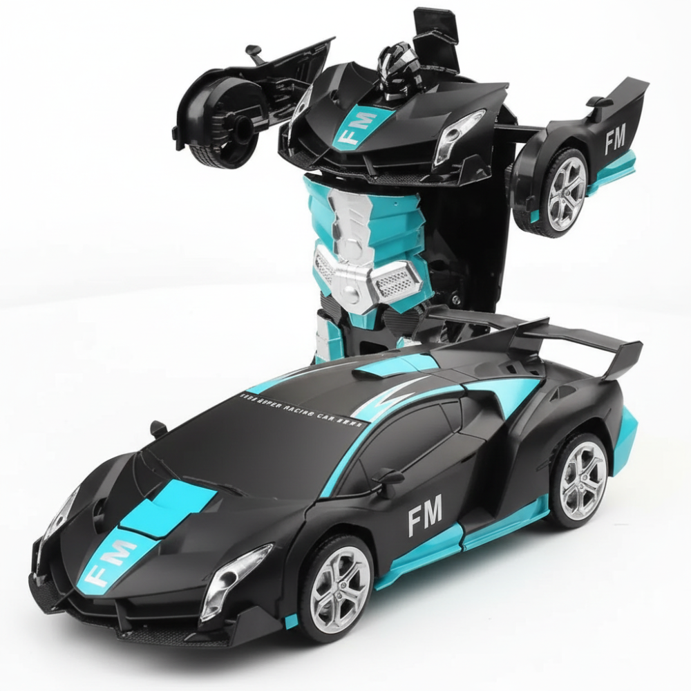 Remote Controlled Car Transforms Into Robot With LED Lights For Kids | Temsk