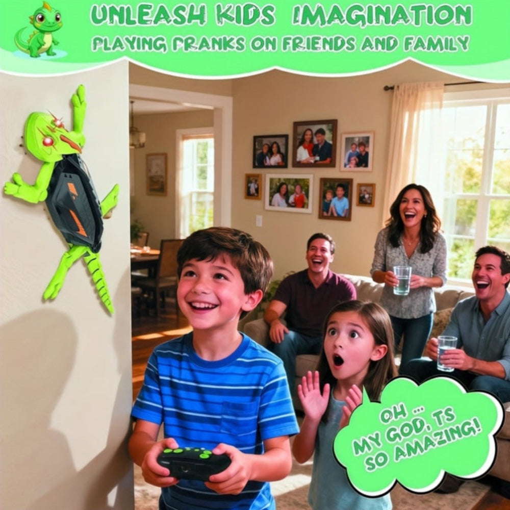 Gecko LED RC Wall-Climbing Lizard Toy For Kids And Fans | Temsk