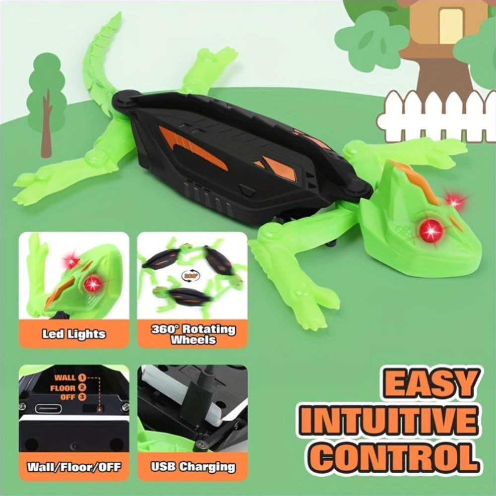 Gecko LED RC Wall-Climbing Lizard Toy For Kids And Fans | Temsk