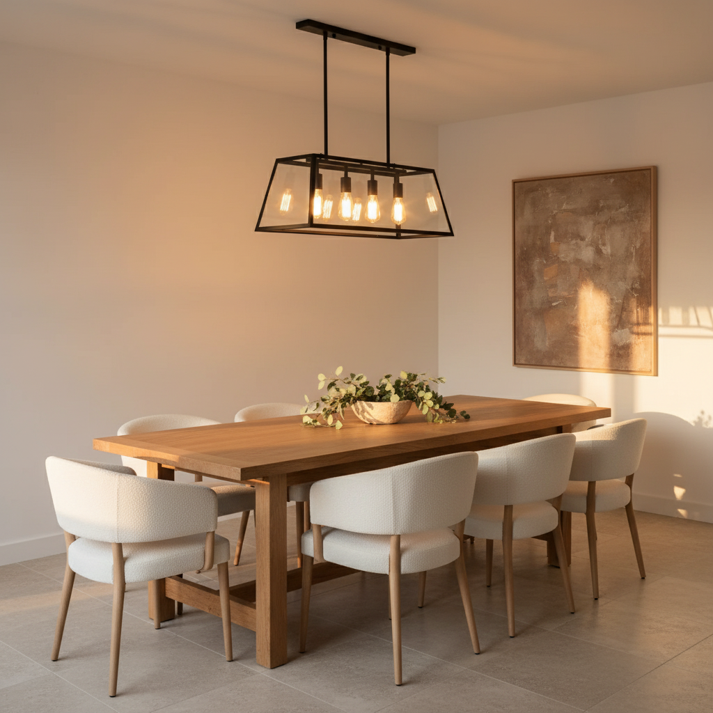 Astra Sleek Black Glass Kitchen Pendant Light Fixture | Temsk