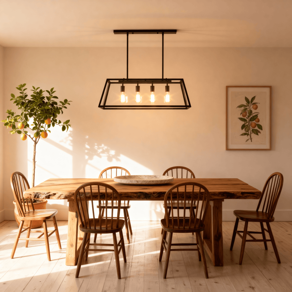 Astra Sleek Black Glass Kitchen Pendant Light Fixture | Temsk